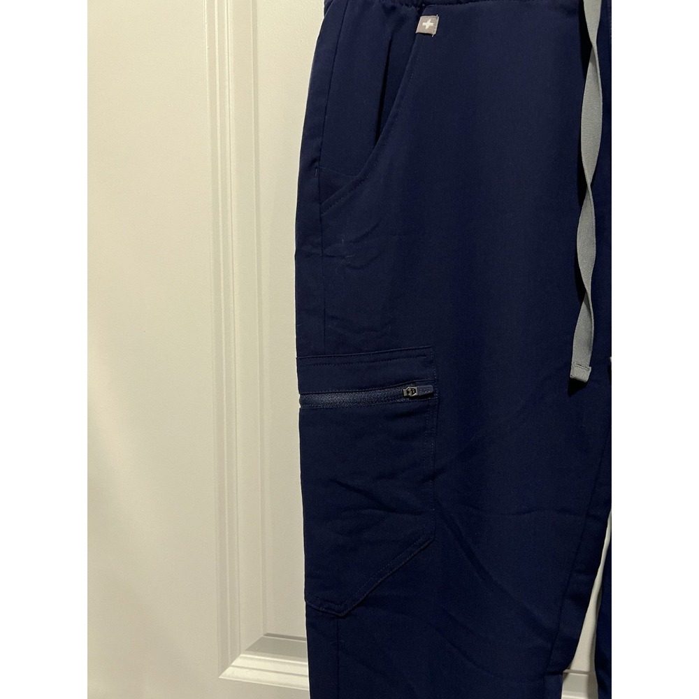 FIGS Navy Blue Scrub Set Casma Top Zamora Jogger Technical Collection Womens S - Picture 5 of 14